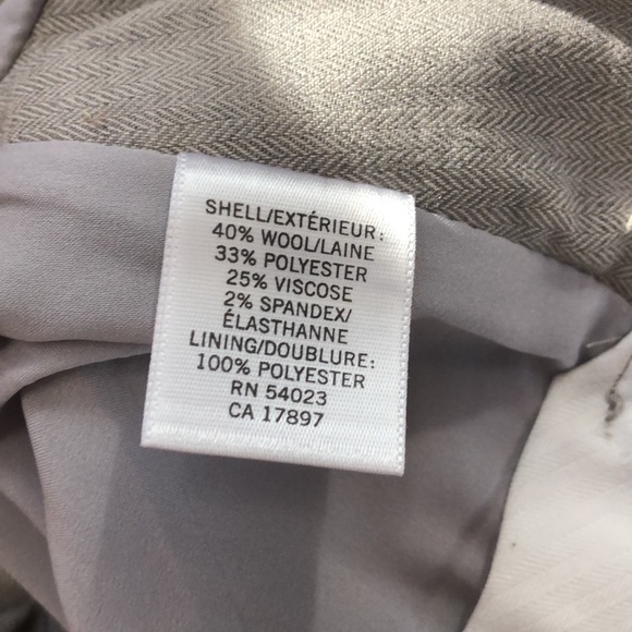 New Banana Republic Martin wool blend straight leg short trousers - Picture 7 of 7